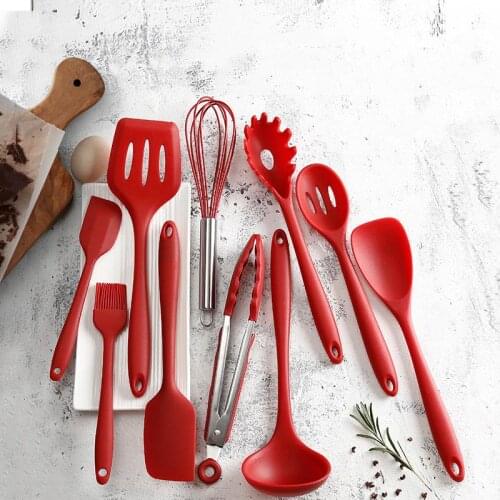 Silicone Utensil Universal Non-stick Silicone Cookware Kitchen Utensil Spatula Scraper Spoon Cooking Utensils Baking Tools