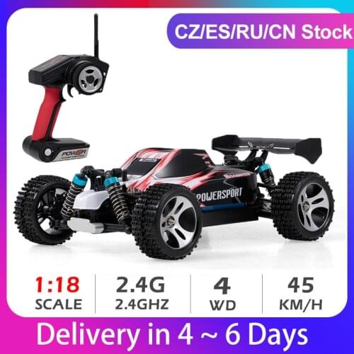 Wltoys A959 1:18 2.4Ghz 4WD RC Car Off-Road Car 45KM/H High Speed Racing Buggy Car Remote Control Vehicle RTR RC Car Toys Kids