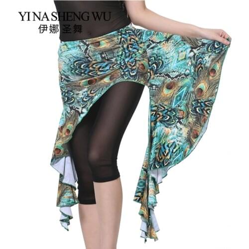 1Pc Peacock waist skirt belly dance practice clothes belly dance hip towel towel waist belt training clothes hip new 6 color