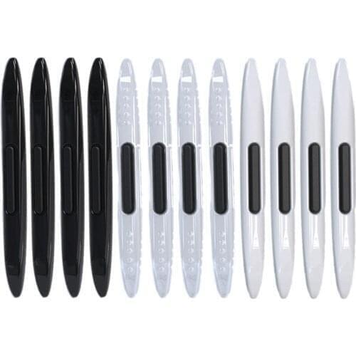 4Pcs Car Rubber Bumper Stickers Car Door Protector Guard Airbag Buffer Strip Scratch Protector Auto Door Edge Protection