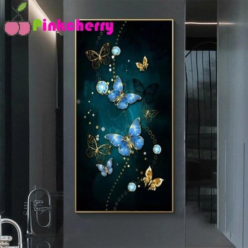 Butterfly Full Square Round 5D Diamond Painting nordic Diamond Embroidery Mosaic art full decor Diamond stitch room decor k670