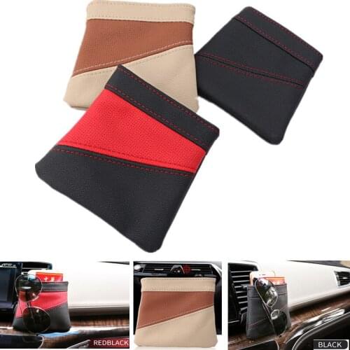 Multifunction Car Outlet Vent Storage Bag Glasses Phone Holder Storage Organizer Auto Interior Accessories Pocket Container