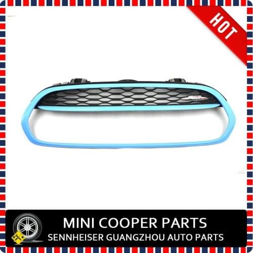 Brand New ABS Plastic UV Protected Mini Ray Style Blue Color Front Grille Surround For mini cooper F56 F55 F57 (1Pcs/set)