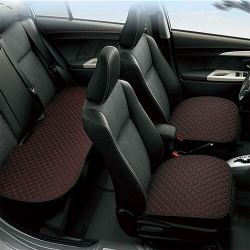 Automobiles Seat Covers linen front seat pad four season car seat cover protector Breathable comfortable Interior Accessories
