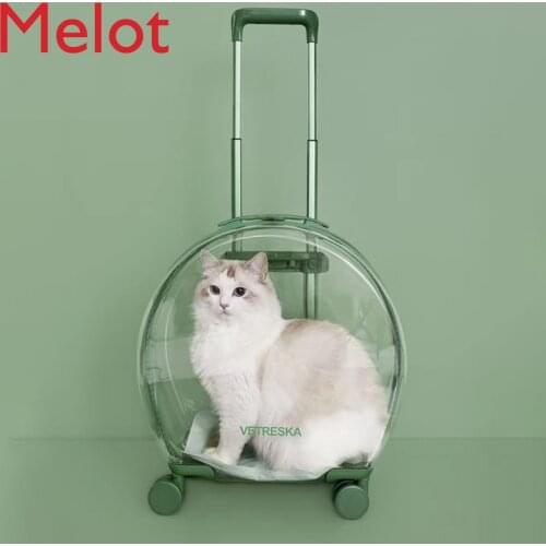 Pet Trolley Case Transparent Cat Bag Multifunctional Pet Bubble Box Portable Space Bag For Dogs Carrier Stuff Dog Bag