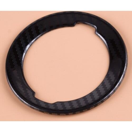 CITALL Carbon Fiber Style Steering Wheel Center Logo Ring Cover Circle Trim Decoration Emblem fit for Nissan Teana Altima 2019