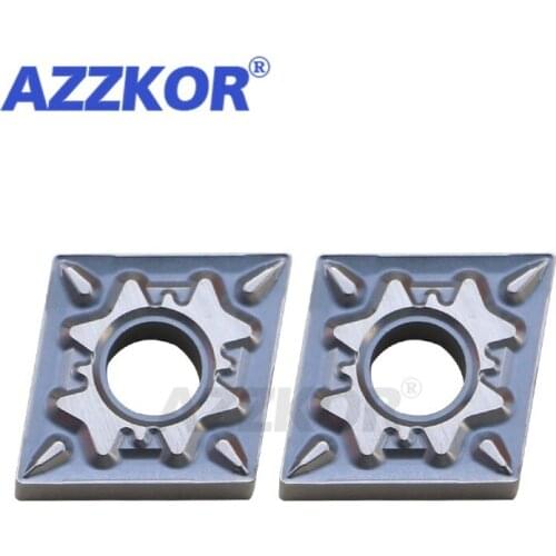 CNMG160404-HQ NTC60 External Turning Tool Inserts CNC Center Lathe For Steel Finishing AZZKOR Ceramic Carbide Blade CNMG160408
