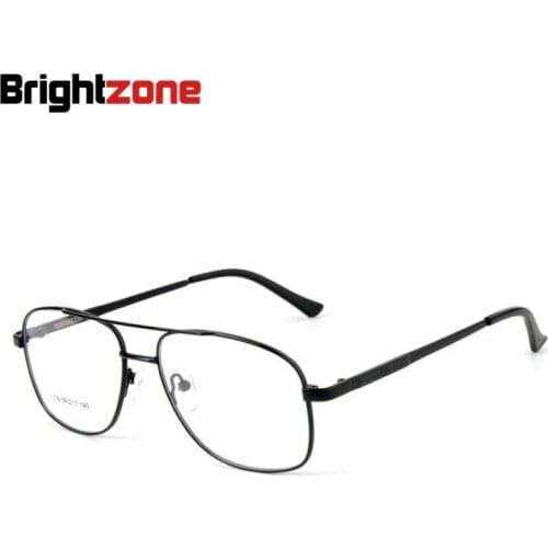 Men Business Affairs Thick-gold Titanium Alloy Full-rim Oculos Rx Optical Prescription Eyeglasses Myopia Spectacle Glasses Frame