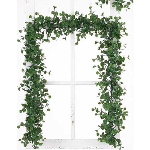 Artificial Rattan Wall Hanging Plastic Fake Vine Greenery Garland Plant Home Decoration for Wedding Wholesale Dropshipping