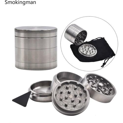 New 47mm four-layer metal grinder stainless steel grinder Tobacco grinder herb grinder