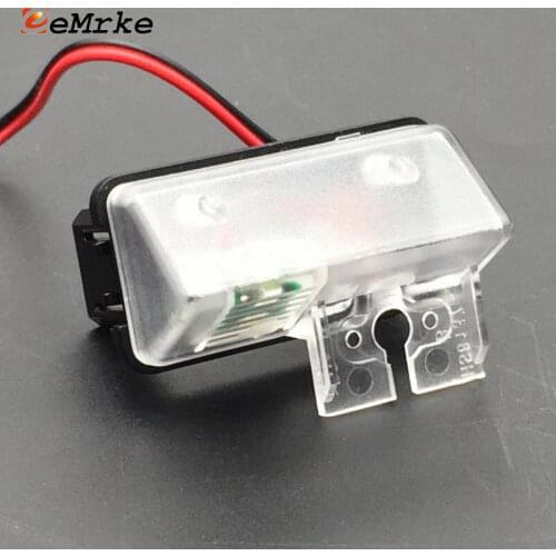 EEMRKE Car Rear View Camera Bracket License Plate Lights Housing Mount with LED for Toyota Camry XV50 / Daihatsu Altis 2012-2015