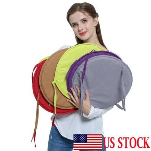 Circular Round Bistro Round Chair Seat Pad Cushions Tie-on Kitchen Dining Removable Circle Cushion Seat Pad Home Decor
