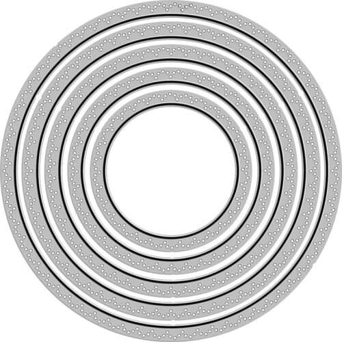 Spot Circle Nesting Frame 2020 New Metal Cutting Dies for DIY Scrapbooking and Card Making Decorative Embossing Craft No Stamps