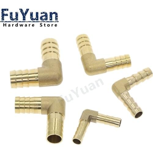 Brass Hose Pipe Fitting Coupling Elbow Equal Reducing Barb 4mm-16mm ID Hose Copper Barbed Coupler Connector Adapter