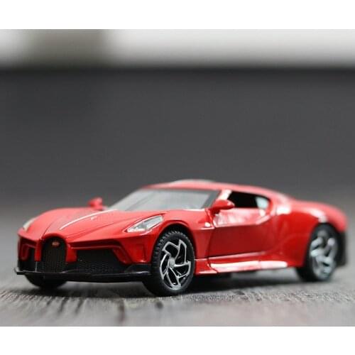 1/32 Bugatti La Voiture Noire Model Toy Sports Car Alloy Die Cast Pull Back Sound Light Supercar Toys Vehicle