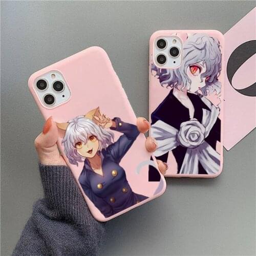 Neferpitou Alluka hxh anime Phone Case Candy Color for iPhone 11 12 mini pro XS MAX 8 7 6 6S Plus X 5S SE 2020 XR