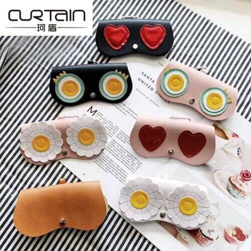 New Kids glasses Case&bag Lovely Cartoon sunglasses cases Flower Decorated Kawaii baby case for ouclos de sol N800
