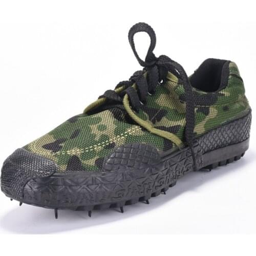 PLA Training Combat Shoes Camouflage Canvas Shoes Men Military Boots Jungle Army Combat Boots Wear Resistant Work Shoes Men