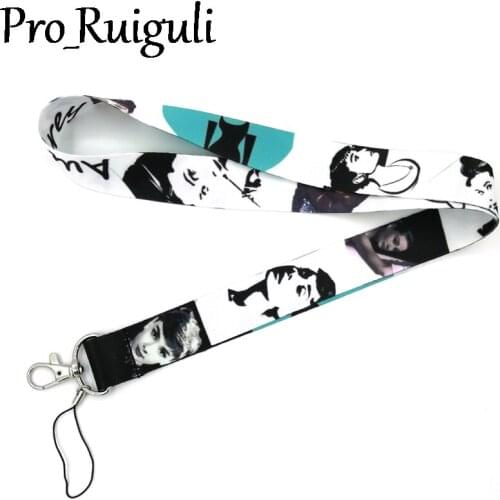 Audrey Hepburn Neck Strap Lanyard keychain Mobile Phone Strap ID Badge Holder Rope Key Chain Keyrings cosplay Accessories Gifts