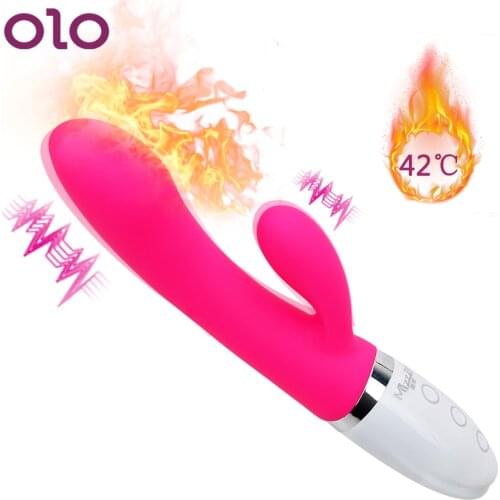 OLO AV Stick Magic Wand Heating Vibrator Clitoris Stimulator G-spot Massager Female Masturbator Erotic Sex Toys For Women