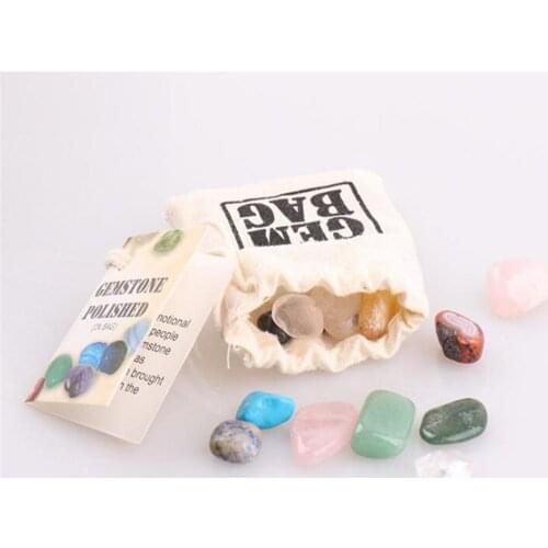 Wholesale 6bags/Lot Popular Mixed Color Bag Packing Polished Stone Quality Set of Creative Gifts Lovers Wishing Ore