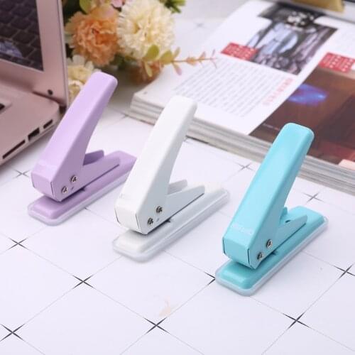 6mm Single Hole Puncher Notebook Paper Scrapbook Card Cutter DIY Loose-Leaf Manual Punching Machine Stationery School Supplies