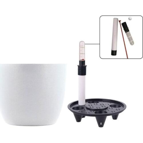 PP Self Watering Planters Flower Pots Indoor with Water Level Indicators 6x5'' Dropship