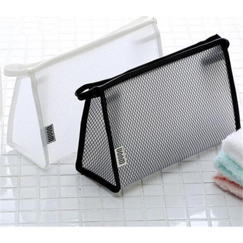 Clear Waterproof Case Pouch Transparent Plastic PVC Travel Make Up Bags Toiletry Zipper Bag