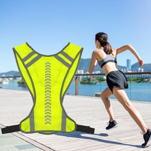 Outdoor Night Riding Running Reflective Vest Sports Vest MTB Bike Bag Safety LED Turn Signal Light Vest Bicycle Reflective War