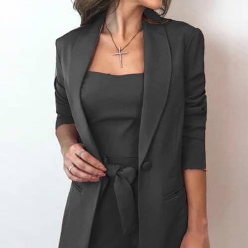 Work Short Suits OL 3 Piece Set For Women Business Interview Blazer Uniform Slim Camisole Blazer Sashes Shorts Office Lady Suit