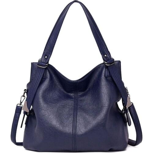 Women Shoulder Bags PU Leather Casual Handbags Female Large Capacity Vintage Crossbody Bag