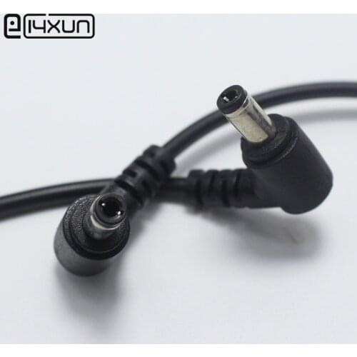 1pcs 5.5*2.5mm DC Power Cable Right Angle Male to Male Audio Plug Compatible with 5.5*2.1mm