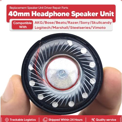 2 Pack 40mm Headphone Speaker Driver 32ohm for Bose QC25 QC15 QC35 QC2 QC3 AE2 OE2 Studio Razer Marshall Replacement Parts