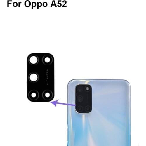 2PCS For OPPO A52 Replacement Back Rear Camera Lens Glass Parts For OPPO A 52 test good Repair OppoA52
