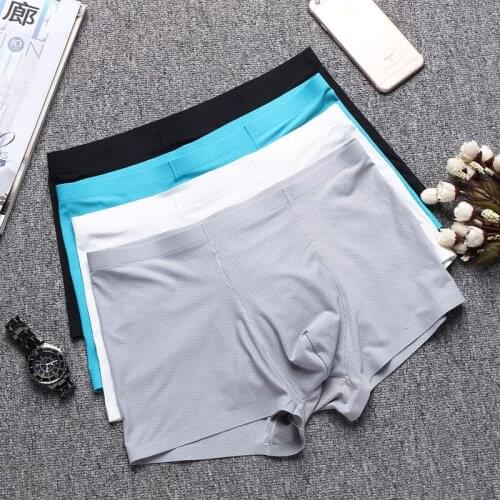 3pcs/Lot Breathable Man Solid Underpants Comfortable Comfort Shorts Panties Cotton Mens Underwear