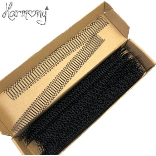 30 Pieces, 55 teeth/piece) Black plastic wig combs for wig cap, pony tails and hair pieces, small wire wig combs