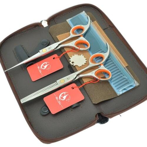 5.5" 6.0" Meisha Professional Hairdressing Cutting Scissors Thinning Scissors JP440C Barbers Tijeras Hair Shear with Case A0054A