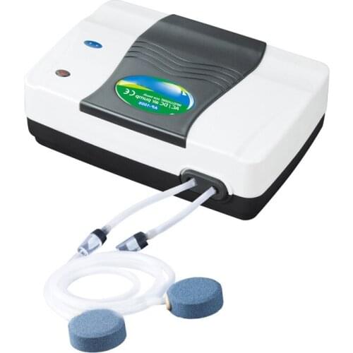 Aquarium Oxygen Air Pump Wireless Compressor Fish Tank Dual Air Stone Portable Exhaust Ultra Silent Mute Outdoor Fishing SB-1000