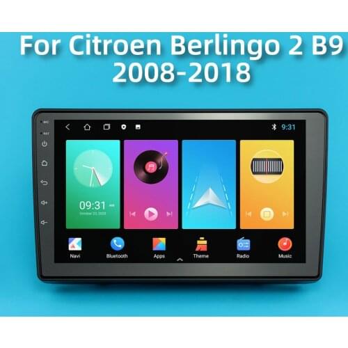 2 Din Android Stereo Car Radio for Citroen Berlingo 2 B9 2008-2018 WIFI GPS Navigation Car Multimedia Player Head Unit Autoradio