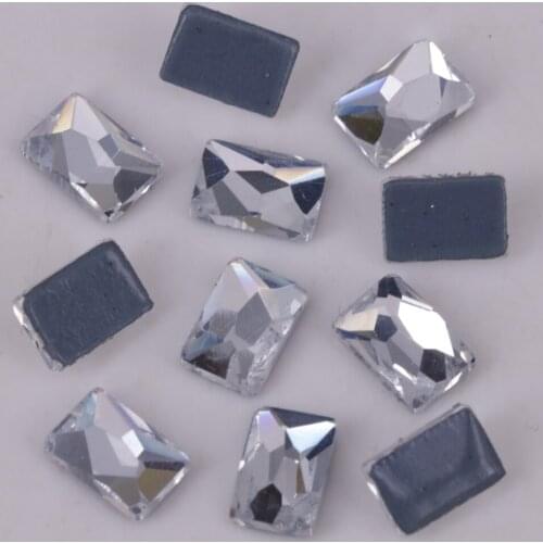 Free Shipping! Lead Free 4x6mm, 6x8mm Crystal Clear Cosmic Flat Back Hotfix Rhinestones / Iron On Flat Back Crystals