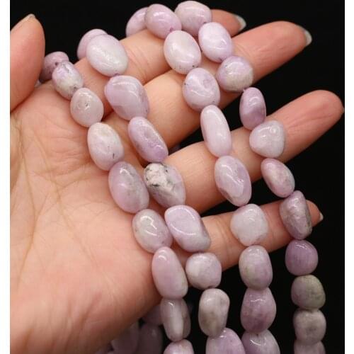 Natural Stone Bead Irregular Purple Spodum Loose Beads 10-12 MM For DIY Jewelry Making Necklace Bracelet Earrings Accessory