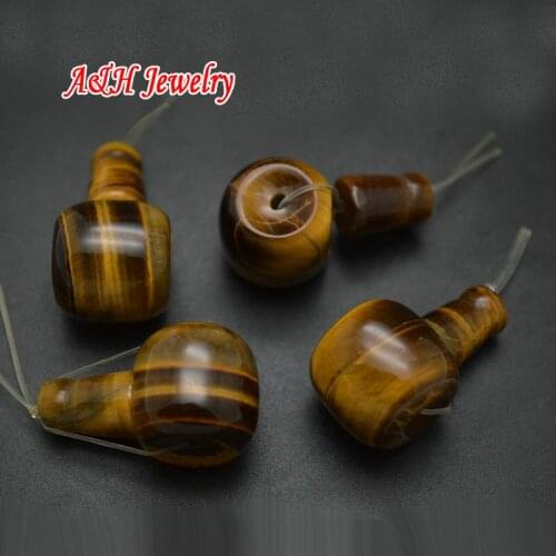 5 Sets Natural Tiger Eyes Tibetan Bracelets Guru Muzhu Beads Fashion Buddhism Jewelry Making Gem Stone Beads