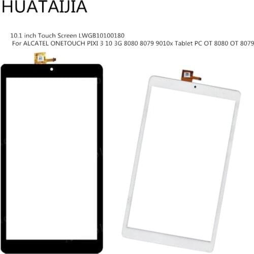 For ALCATEL ONETOUCH PIXI 3 10 3G 8080 8079 9010x Tablet PC OT 8080 OT 8079 10.1 inch Touch Screen Panel Digitizer LWGB10100180