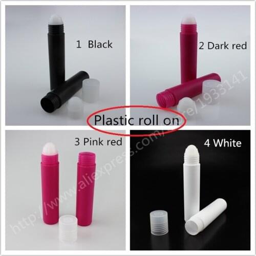 Hot sale 200pcs/lot 35ml Plastic Roll On Bottle With Platic Roller, 35CC Roll-on Perfume Bottle, Roll On Oil Container