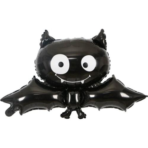 Halloween Decorations Foil Balloons Halloween Black Bat Balloons Inflatable Toys Bat Globos Halloween Party Supplies