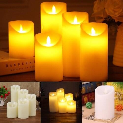 JX-LCLYL Electronic LED Flameless Carve Swing Flickering Simulation Candle Light Romantic
