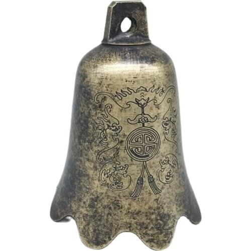 Chinese Old Tibet Silver Carving Silver Bell