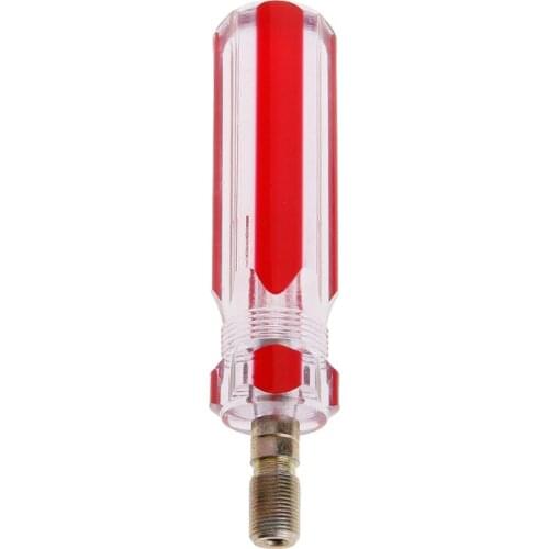 Red Clear Imperial Unit Thread CATV Coaxial Cable F Connector Insertion Tool
