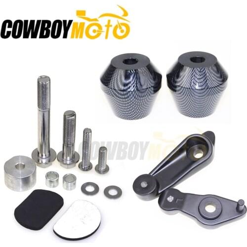 Motorcycle No Cut Frame Sliders Crash Falling Protection Pad For 2009 - 2014 Yamaha YZF R1 YZF-R1 YZFR1 2010 2011 2012 2013