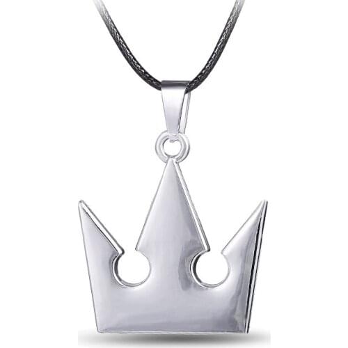 MS JEWELS Game Kingdom Hearts Metal Crown Shape Pendant Necklace Cosplay Jewelry Gift Accessories